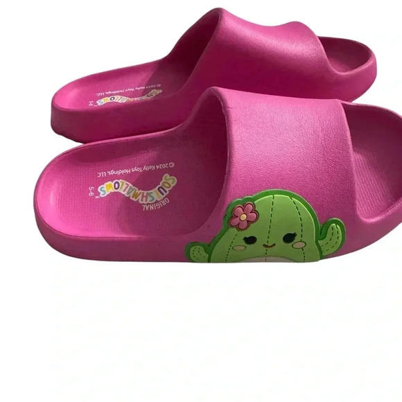 Squishmallows Kids cactus Slide Sandal 5/6 - Picture 1 of 4